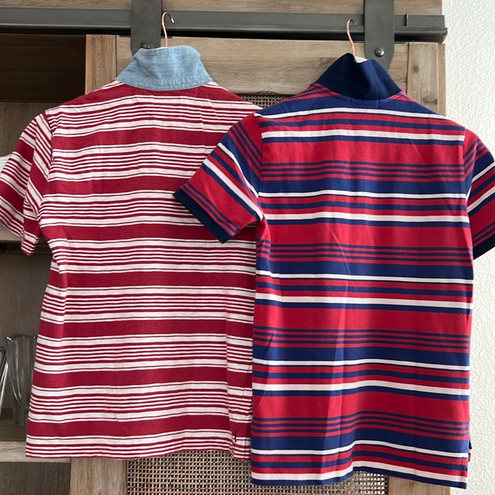 Kids Polo by Ralph Lauren Stripe Iconic Mesh Polo Shirt Large 14/16 - Picture 4 of 7